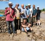 The Gaffers mens group walling at the Felin Uchaf Centre